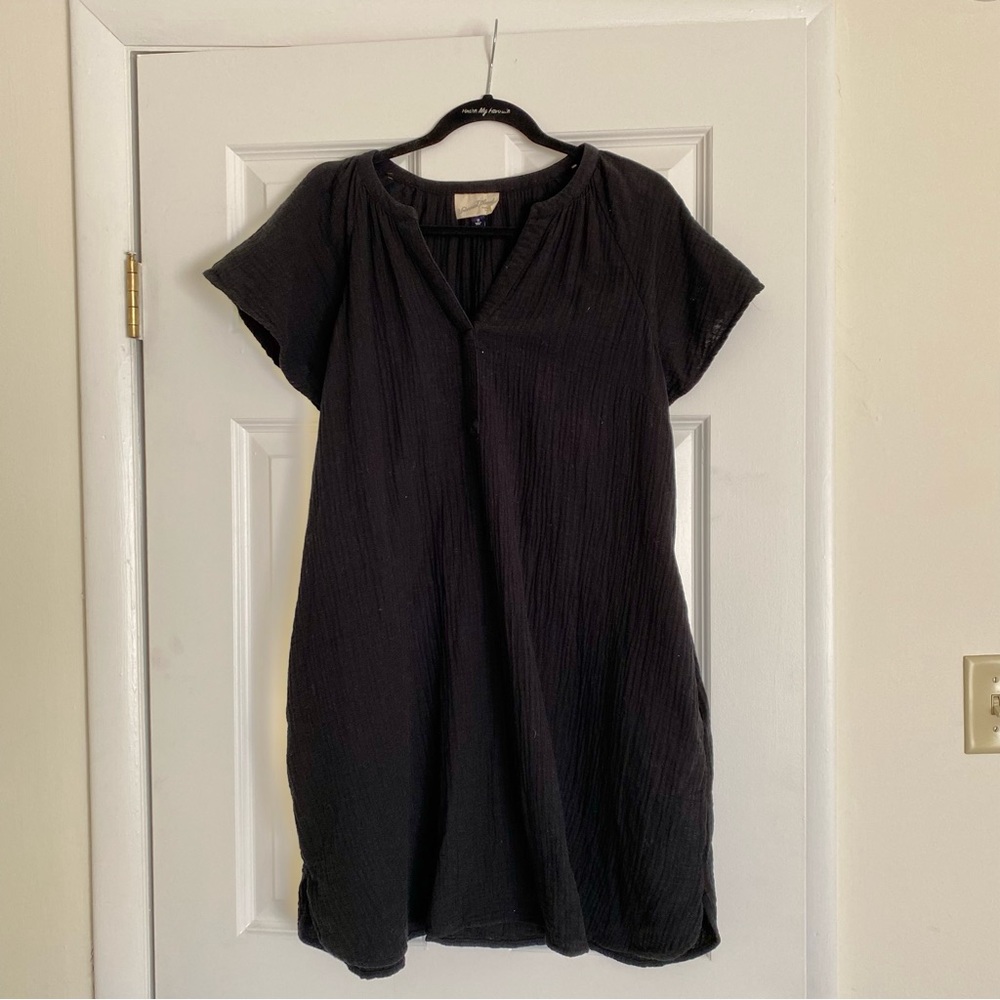 Short Sleeve Linen Dress